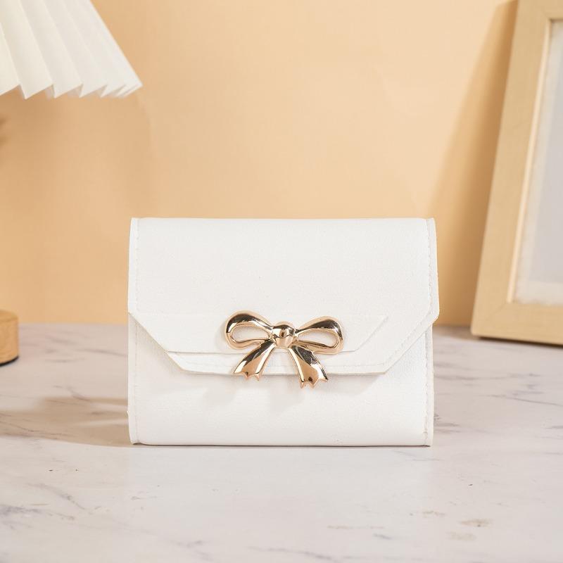 Fashion Women Wallet Foldable Portable Ladies Short Coin Purses Cute Bow Clutch Bag PU Leather Quality Female Card Holder Purse білий
Fashion Women Wallet Foldable Portable Ladies Short Coin Purses Cute Bow Clutch Bag PU Leather Quality Female Card Holder Purse білий
