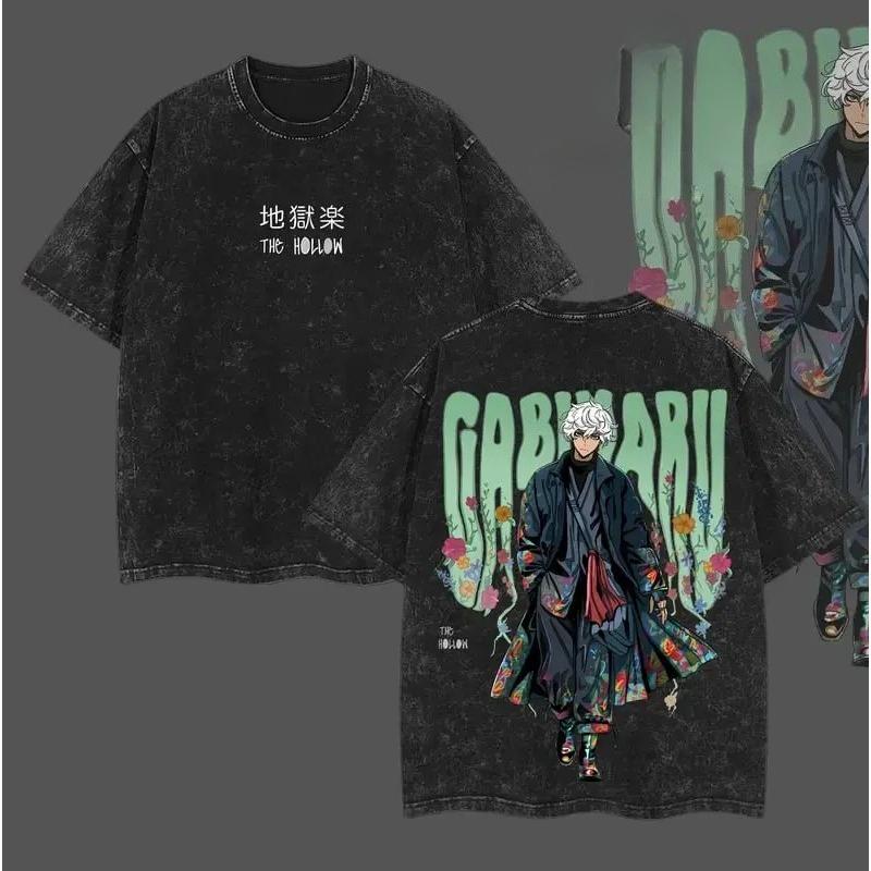 Gabimaru Cool Print T-shirt Anime Hell s Paradise Clothing Men Women Cotton Tshirts Retro Washed T Shirt Harajuku Male Tops XXL
Gabimaru Cool Print T-shirt Anime Hell s Paradise Clothing Men Women Cotton Tshirts Retro Washed T Shirt Harajuku Male Tops XXL