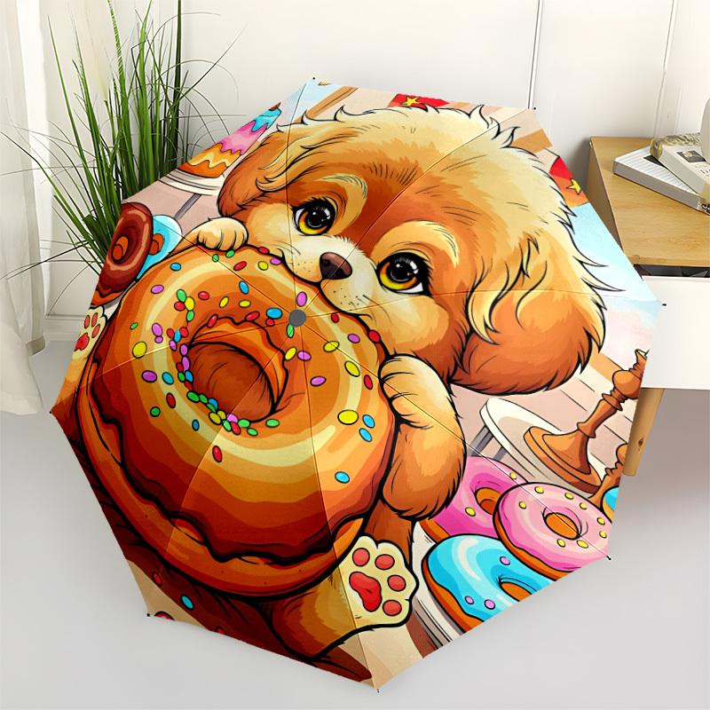1pc Donut Dog Treats Automatic Opening and Closing Folding Umbrella with 8 Iron Ribs - Portable, Foldable for Travel yy251124137
1pc Donut Dog Treats Automatic Opening and Closing Folding Umbrella with 8 Iron Ribs - Portable, Foldable for Travel yy251124137