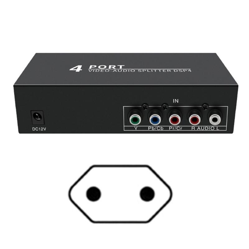 4 Port AV Video Splitter 4 Way Distribution 1080p Support Professional AV Systems Metal Housing Component
4 Port AV Video Splitter 4 Way Distribution 1080p Support Professional AV Systems Metal Housing Component