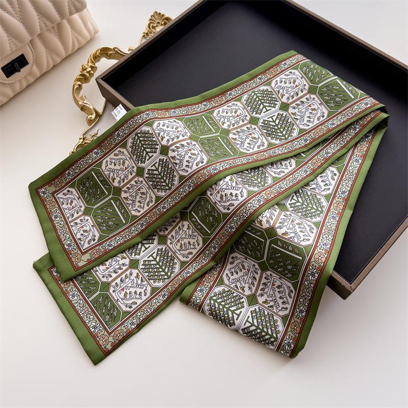 12*145Cm Small New Double-Layer Silk Scarf Women Ribbon Hair Band Luxury Print Designer Tie Scarves Bag Decorate 12x145cm
12*145Cm Small New Double-Layer Silk Scarf Women Ribbon Hair Band Luxury Print Designer Tie Scarves Bag Decorate 12x145cm