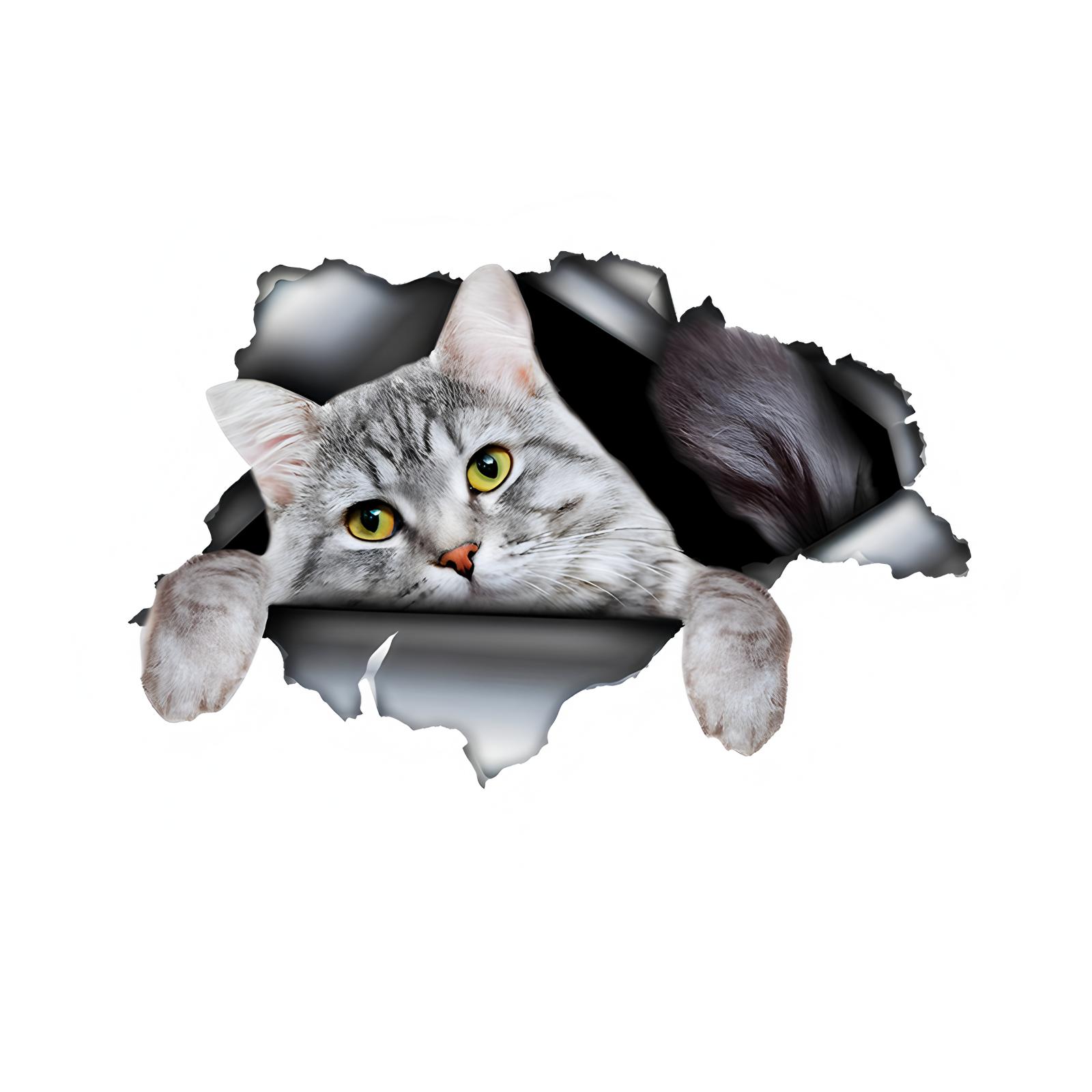 Gray Tabby Cat Cute Animal Car Decals Bumper Window Stickers Car Accessories Waterproof Vinyl Material 15cm-Longest Side
Gray Tabby Cat Cute Animal Car Decals Bumper Window Stickers Car Accessories Waterproof Vinyl Material 15cm-Longest Side
