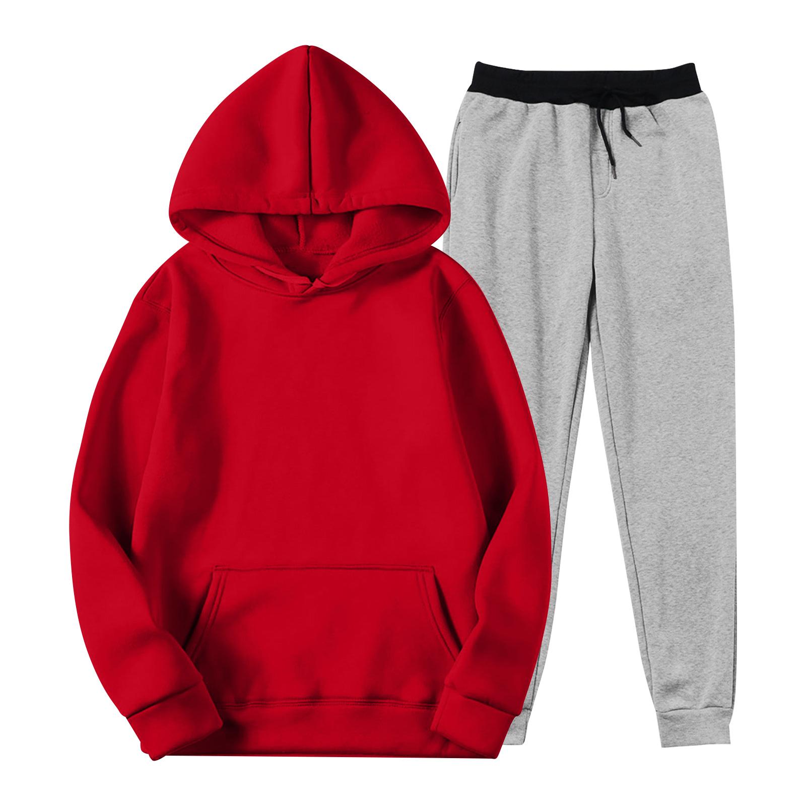 Men s Winter Color Long-Sleeved Hooded Drawstring Sweatshirt And Sweatpants Suit M червоний
Men s Winter Color Long-Sleeved Hooded Drawstring Sweatshirt And Sweatpants Suit M червоний