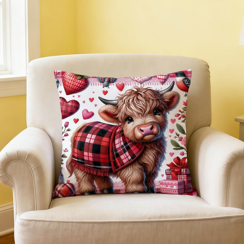 fashion cute cartoon Highland cow Lucky cushion cover soft Comfort Pillow Case Sofa Living Room Home Decor Protective Covers 40cmx40cm
fashion cute cartoon Highland cow Lucky cushion cover soft Comfort Pillow Case Sofa Living Room Home Decor Protective Covers 40cmx40cm