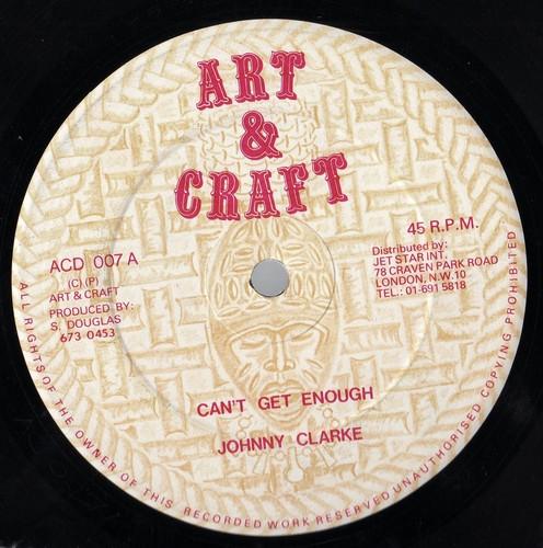 12inch Record JOHNNY CLARKE Cant Get Enough ACD007 Art Craft 1981 UK Reggae Ska Dub Used
12inch Record JOHNNY CLARKE Cant Get Enough ACD007 Art Craft 1981 UK Reggae Ska Dub Used