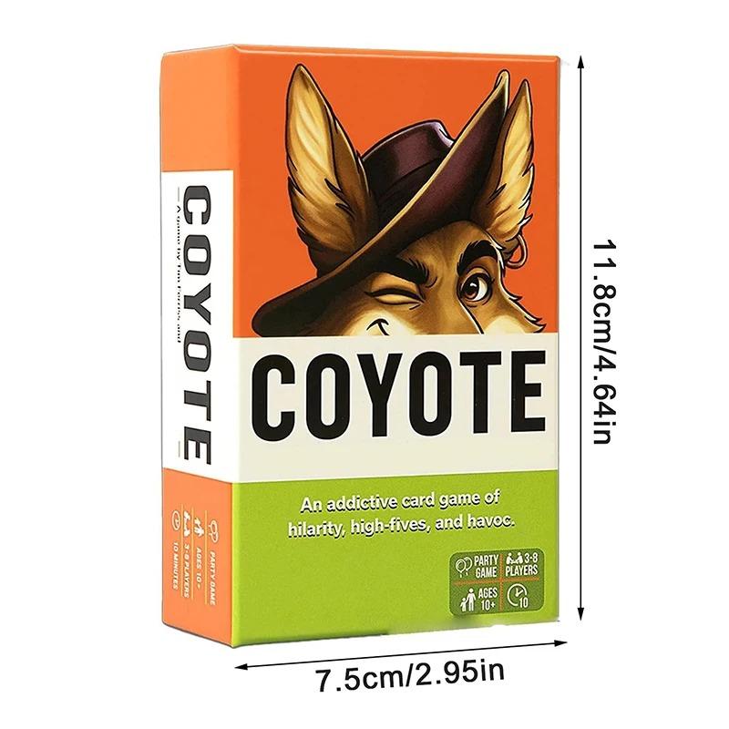 Coyote Party Card Game, Meet The Action-Packed Card Game Full Of High Fives And Havoc, Funny Action Card Games Coyote Game різнокольоровий
Coyote Party Card Game, Meet The Action-Packed Card Game Full Of High Fives And Havoc, Funny Action Card Games Coyote Game різнокольоровий