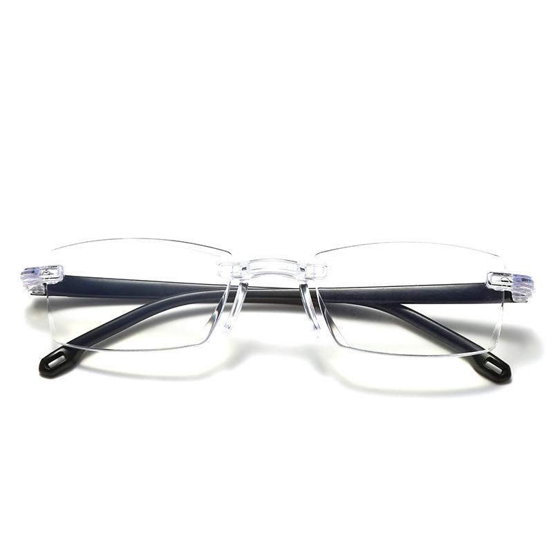 Унісекс безрамкові окуляри для читання з захистом від синього світла та діамантовою обробкою краю +100°
Унісекс безрамкові окуляри для читання з захистом від синього світла та діамантовою обробкою краю +100°