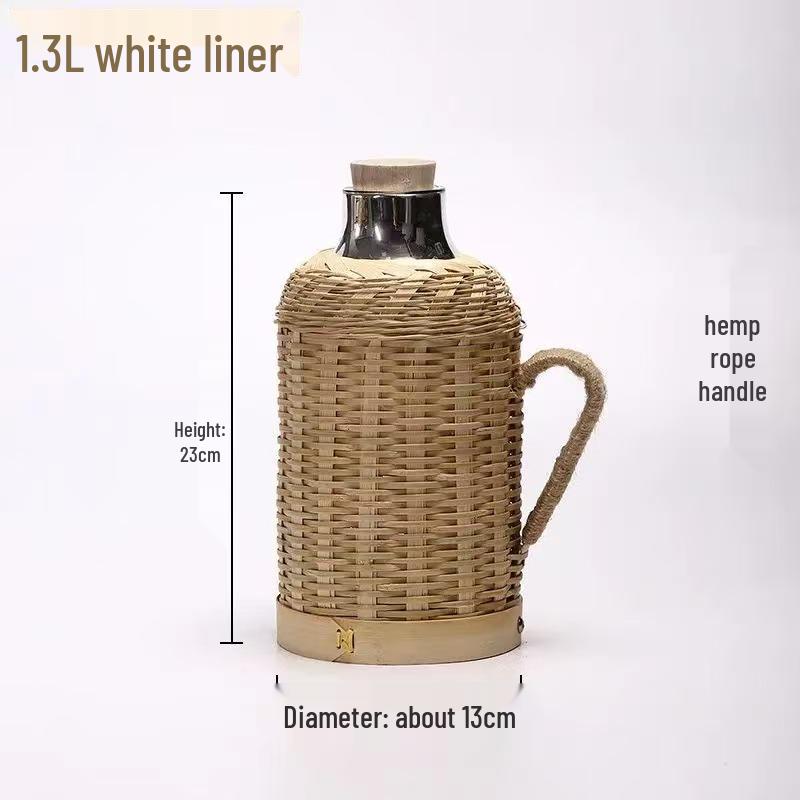 Bamboo Weaving Insulated Kettle - Retro Household Warm Bottle with Literary Design
Bamboo Weaving Insulated Kettle - Retro Household Warm Bottle with Literary Design