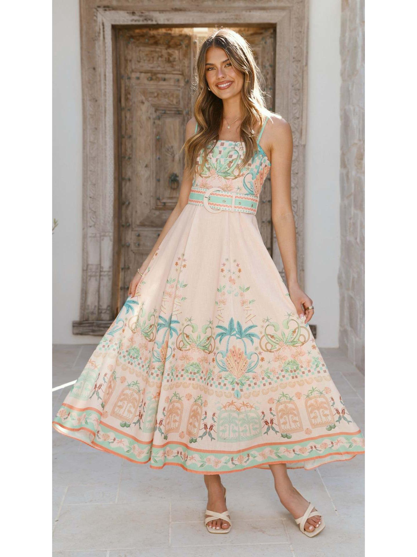 2026 Floral Linen Sleeveless Large Hem Camisole Dress XXL рожевий
2026 Floral Linen Sleeveless Large Hem Camisole Dress XXL рожевий
