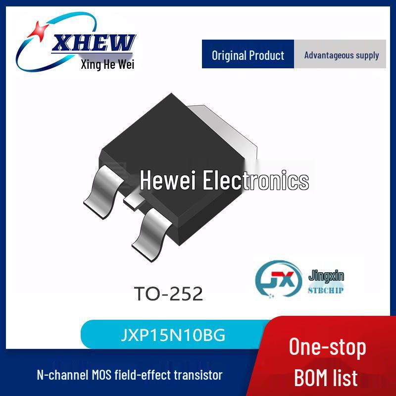 Jingxin JXP15N10BG TO-252 100V 15A N-channel MOSFET
Jingxin JXP15N10BG TO-252 100V 15A N-channel MOSFET