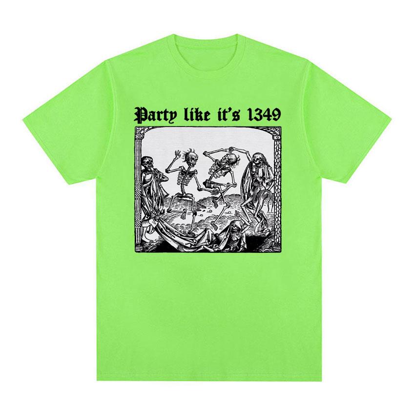Футболки Party Like It s 1349 Black Death, забавная футболка с рисунком Danse Macabre Memento Mori, мужская и женская уличная футболка в стиле Харадзюку
Футболки Party Like It s 1349 Black Death, забавная футболка с рисунком Danse Macabre Memento Mori, мужская и женская уличная футболка в стиле Харадзюку