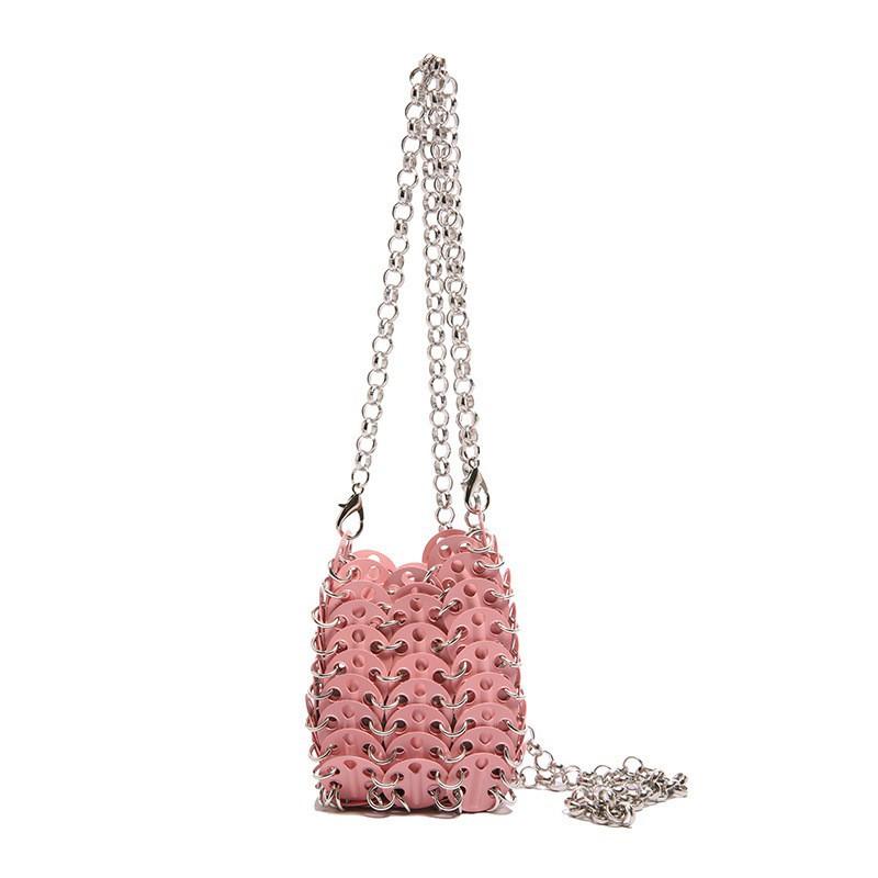 Mini Bag Women s Fashionable Metal Sequins Hand-woven Cross-body Niche Chain Lipstick рожевий
Mini Bag Women s Fashionable Metal Sequins Hand-woven Cross-body Niche Chain Lipstick рожевий