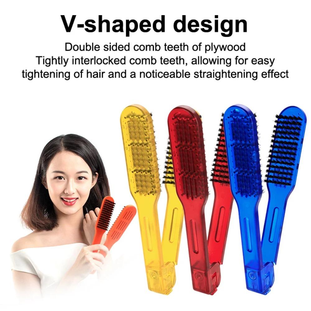 Anti-Static Double Sided V Brush Hair Care Straightening Comb Hairdressing Clamp Comb Barber
Anti-Static Double Sided V Brush Hair Care Straightening Comb Hairdressing Clamp Comb Barber