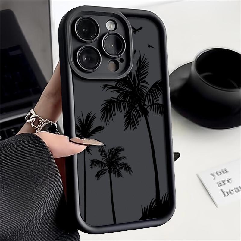Матовый противоударный чехол с принтом кокосовой пальмы для iPhone 16 Pro Max 15 Pro 14 13 12 11, противоударный защитный чехол для линз из мягкого ТПУ iPhone 16e чёрный
Матовый противоударный чехол с принтом кокосовой пальмы для iPhone 16 Pro Max 15 Pro 14 13 12 11, противоударный защитный чехол для линз из мягкого ТПУ iPhone 16e чёрный