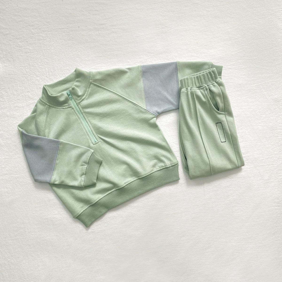 Осенний спортивный костюм для мальчиков и девочек: Свитшот на молнии со стойкой и длинные брюки, костюм-двойка. 100 cm светло-зеленый
Осенний спортивный костюм для мальчиков и девочек: Свитшот на молнии со стойкой и длинные брюки, костюм-двойка. 100 cm светло-зеленый