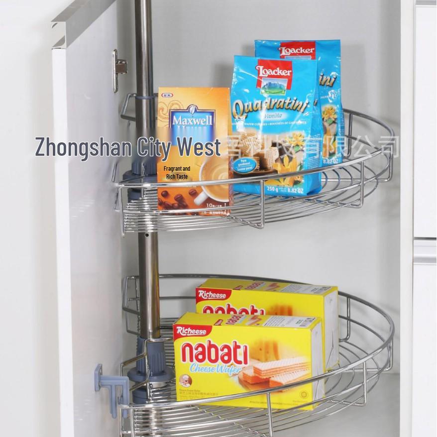 Double-Layer 180° Swivel Kitchen Corner Basket
Double-Layer 180° Swivel Kitchen Corner Basket