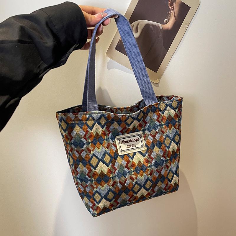 Сумка-тоут Niche Samiya, женская, новая модная холщовая сумка, большая вместимость, сумка через плечо для поездок на работу