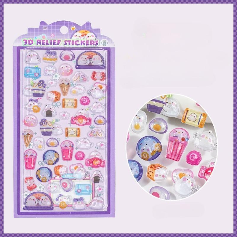 3D Puffy Sweet Candy Cartoon Stickers Cute Soft DIY Decals for Journal Scrapbook Phone Case Photocard Raised Decoration Sticker
3D Puffy Sweet Candy Cartoon Stickers Cute Soft DIY Decals for Journal Scrapbook Phone Case Photocard Raised Decoration Sticker