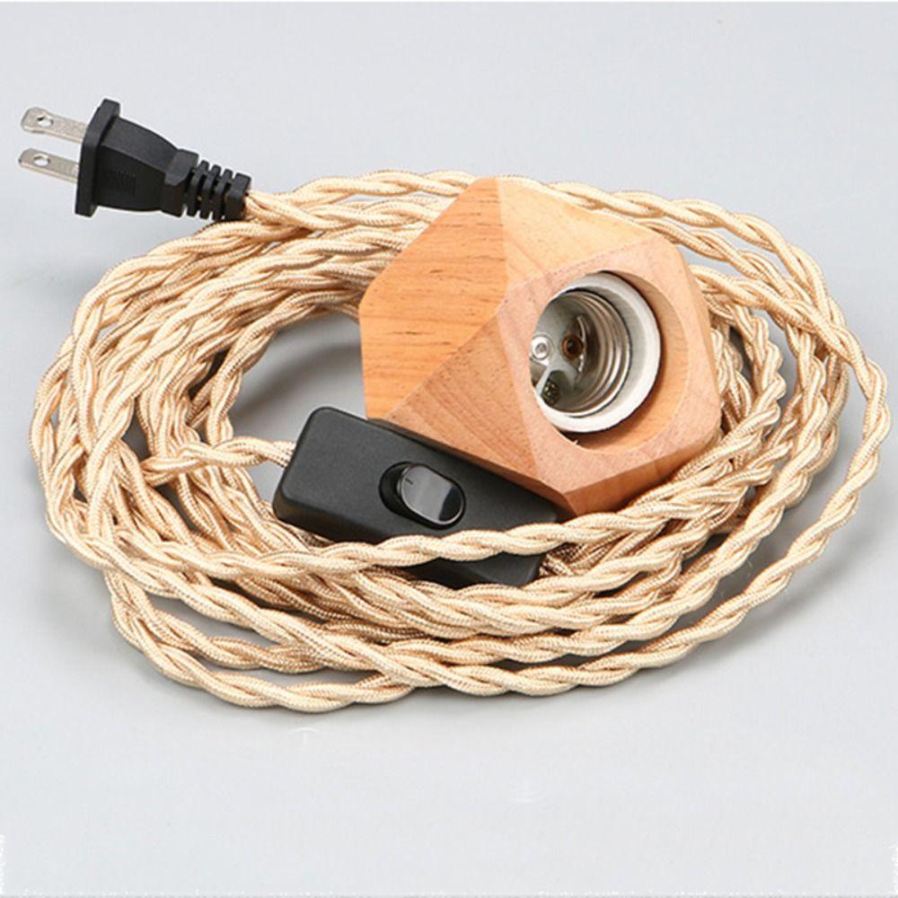 Natural Color Hanging Lamp Holder 110-240V E27 Pendent Light Bulb Base Bedroom Home/living Room
Natural Color Hanging Lamp Holder 110-240V E27 Pendent Light Bulb Base Bedroom Home/living Room