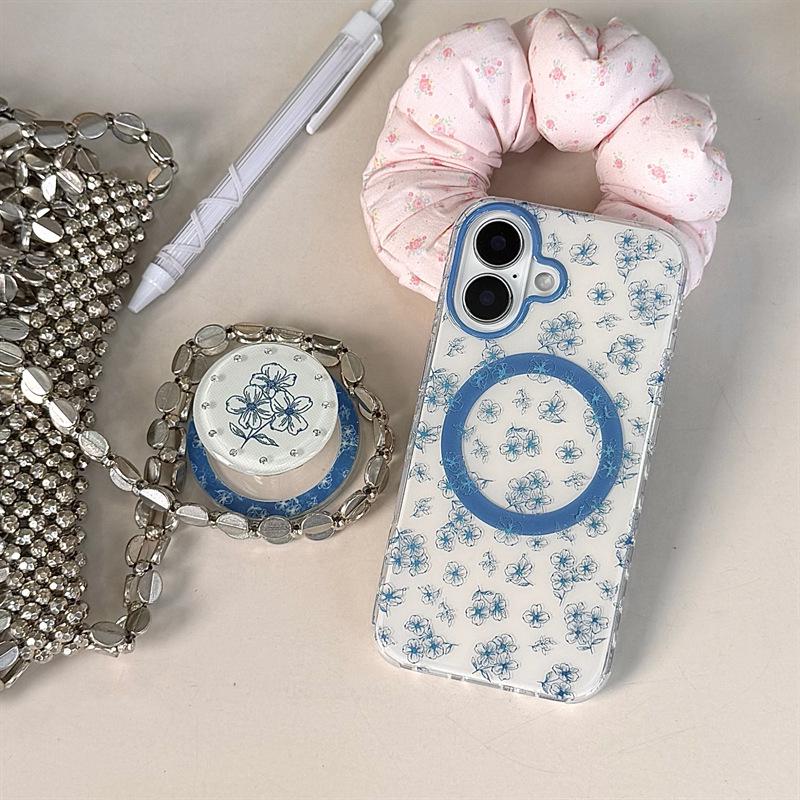 Retro Rhinestone Blue Flower Magnetic Case for iPhone 17/16 Pro Max/15/14 iPhone 17 Pro
Retro Rhinestone Blue Flower Magnetic Case for iPhone 17/16 Pro Max/15/14 iPhone 17 Pro