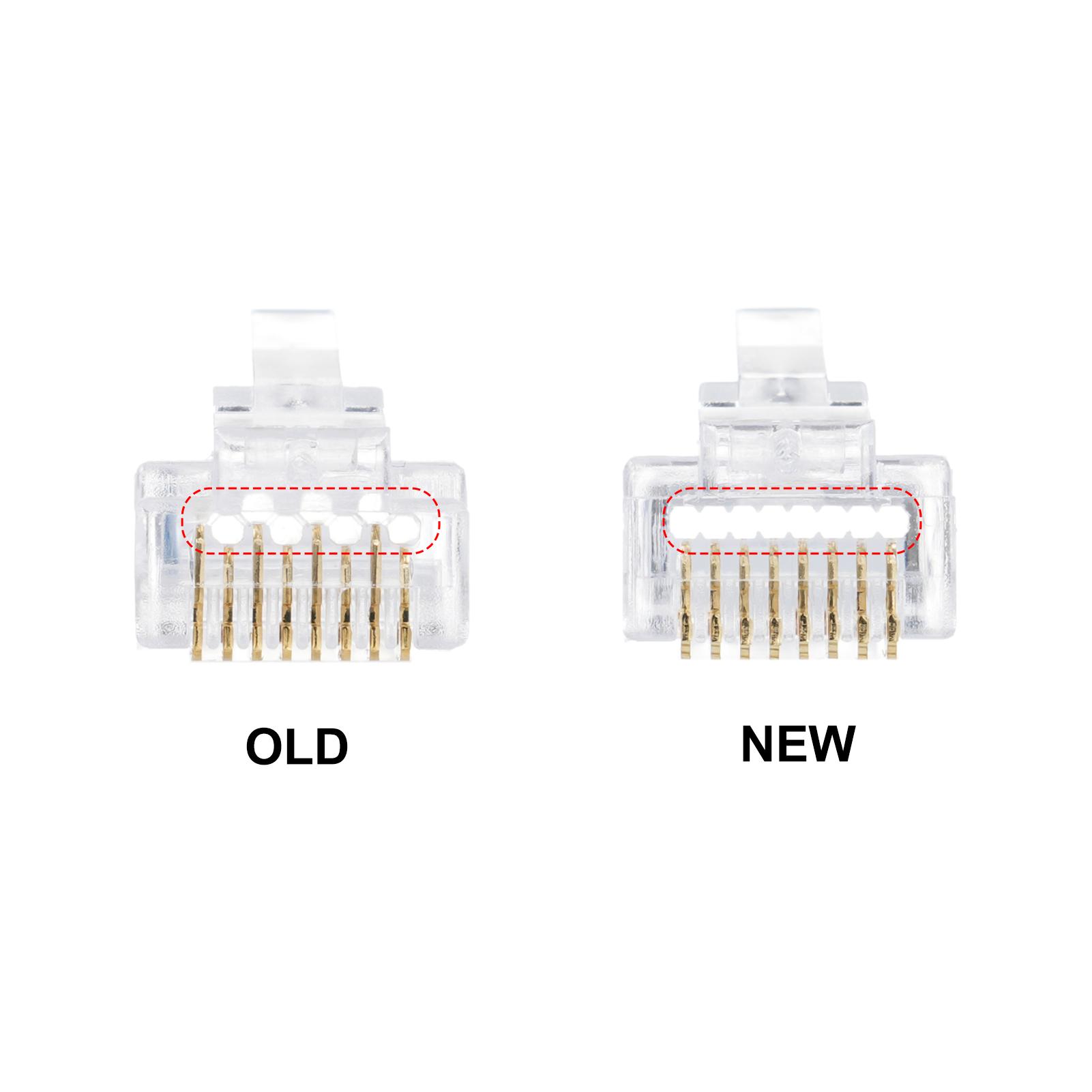 RJ45 Crimp Tool Kit Pass Through Crimping Tool for Cat5e Cat6 Cat6a Pass Through Connector with 100Pcs Connectors 100Pcs Covers Cab
RJ45 Crimp Tool Kit Pass Through Crimping Tool for Cat5e Cat6 Cat6a Pass Through Connector with 100Pcs Connectors 100Pcs Covers Cab