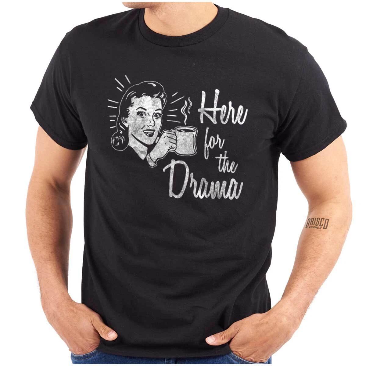 Funny Sips Tea Joke Here For The Drama Humor Womens or Mens Crewneck T Shirt Tee 2XL
Funny Sips Tea Joke Here For The Drama Humor Womens or Mens Crewneck T Shirt Tee 2XL