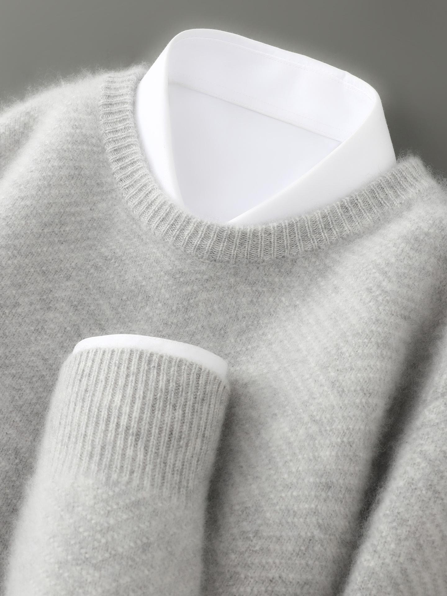 Men s 100% Wool Thick Round Neck Sweater - Casual, Solid Color, Seven-Stitch Design for Autumn and Winter. 3XL
Men s 100% Wool Thick Round Neck Sweater - Casual, Solid Color, Seven-Stitch Design for Autumn and Winter. 3XL