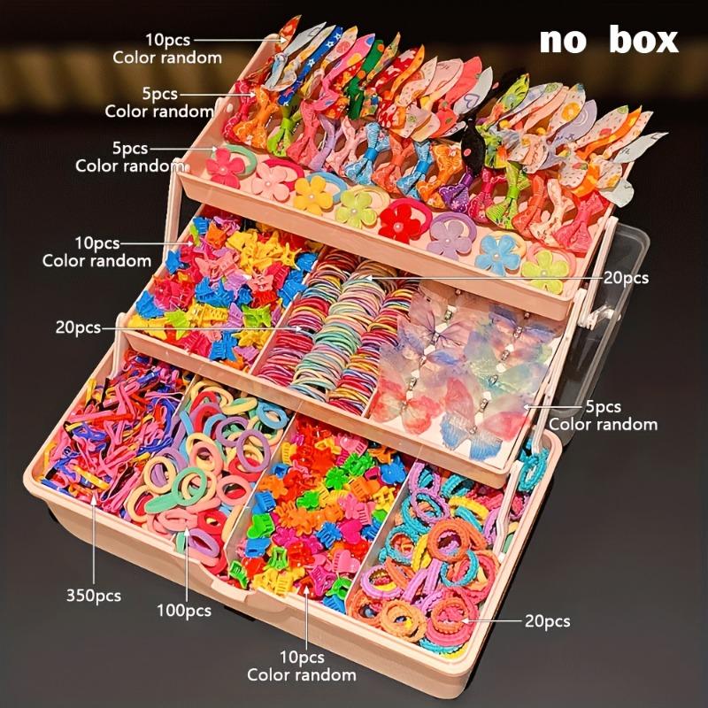 555pcs Multi-Color Butterfly Hair Clips Fashionable Sweet Hairstyle Hair Bands Elastic Hair Ties Suitable for Street Parties
555pcs Multi-Color Butterfly Hair Clips Fashionable Sweet Hairstyle Hair Bands Elastic Hair Ties Suitable for Street Parties