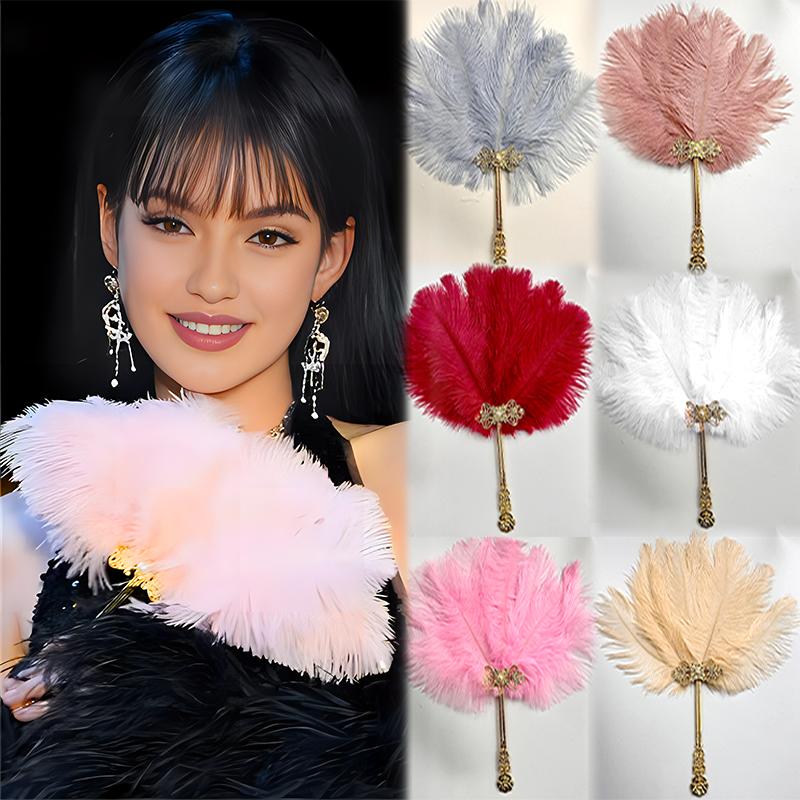 Feather Fan Art Craft Photography Props Portable Practical Chinese Style Gift Accessories
Feather Fan Art Craft Photography Props Portable Practical Chinese Style Gift Accessories