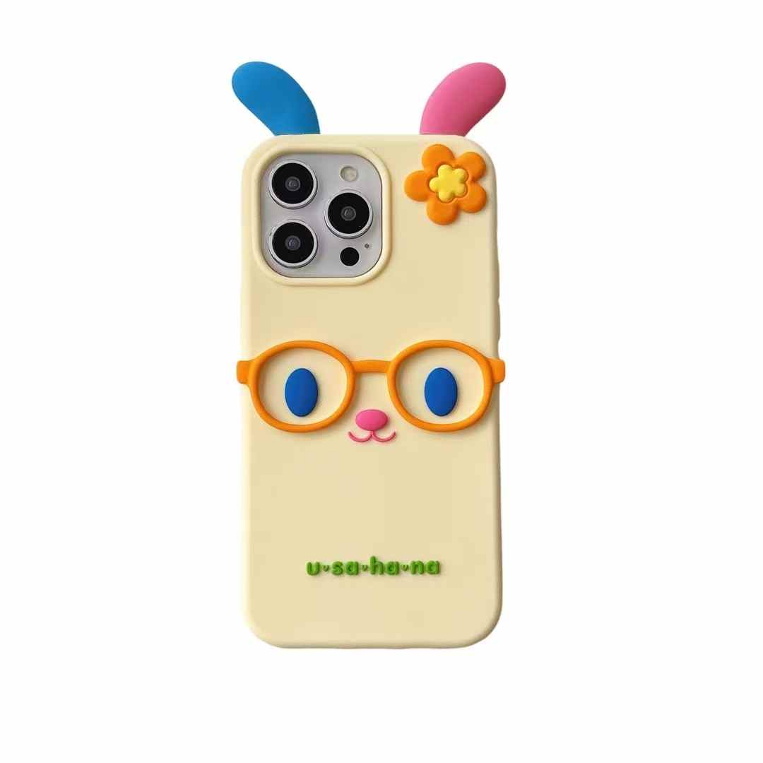 Kawaii 3D Cartoon Glasses Flower Rabbit Soft Silicone Phone Case for iPhone 16 15 14 13 12 Pro Max Shock Proof Back Cover For iPhone 16 Pro Max бежевый
Kawaii 3D Cartoon Glasses Flower Rabbit Soft Silicone Phone Case for iPhone 16 15 14 13 12 Pro Max Shock Proof Back Cover For iPhone 16 Pro Max бежевый