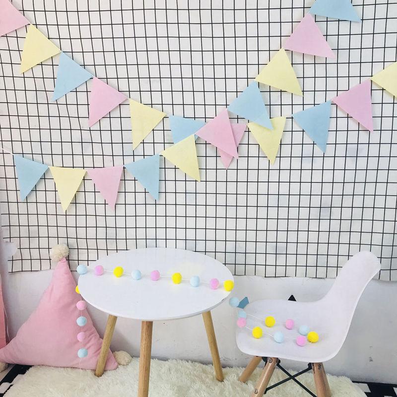 Colorful Macaron Fabric Pennant String for Kids Birthday and Kindergarten Outdoor Decoration Grass Green Triangle Flag
Colorful Macaron Fabric Pennant String for Kids Birthday and Kindergarten Outdoor Decoration Grass Green Triangle Flag