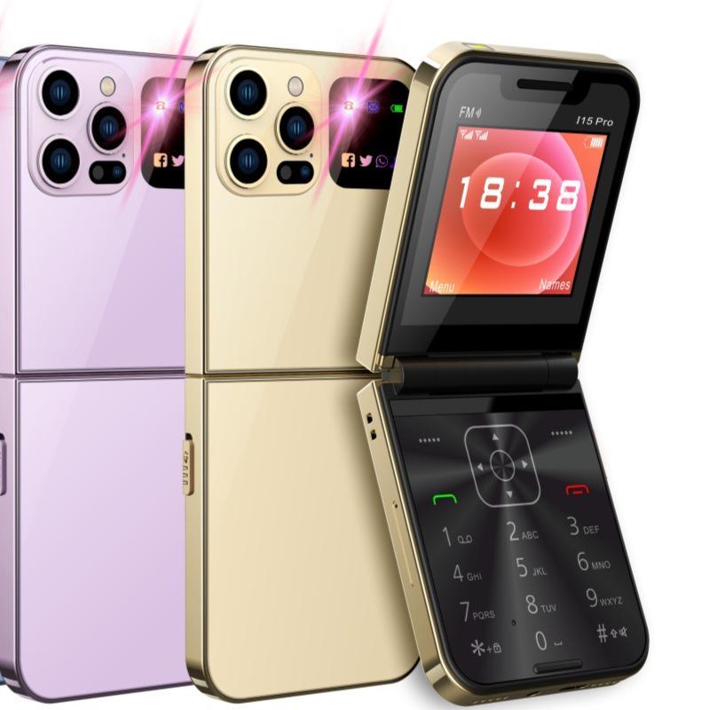 i15pro Двосімний Несмартний Розкладний Телефон з Клавіатурою для Літніх Людей - 2G Міжнародна Версія Gold-English-Neutral Blank
i15pro Двосімний Несмартний Розкладний Телефон з Клавіатурою для Літніх Людей - 2G Міжнародна Версія Gold-English-Neutral Blank