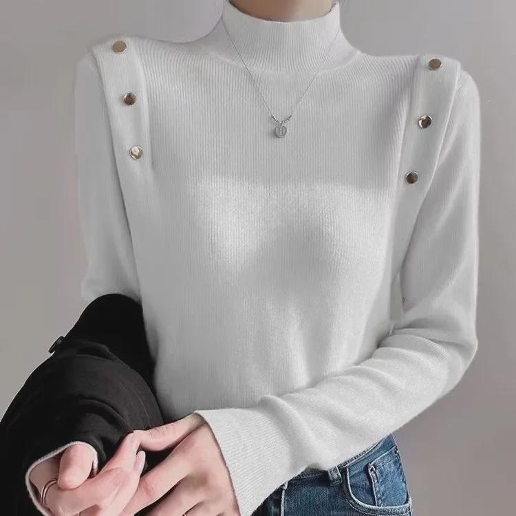 Women s Slim Fit Black Knitted Sweater - Medium High Neck, Autumn & Winter Base Layer One Size
Women s Slim Fit Black Knitted Sweater - Medium High Neck, Autumn & Winter Base Layer One Size
