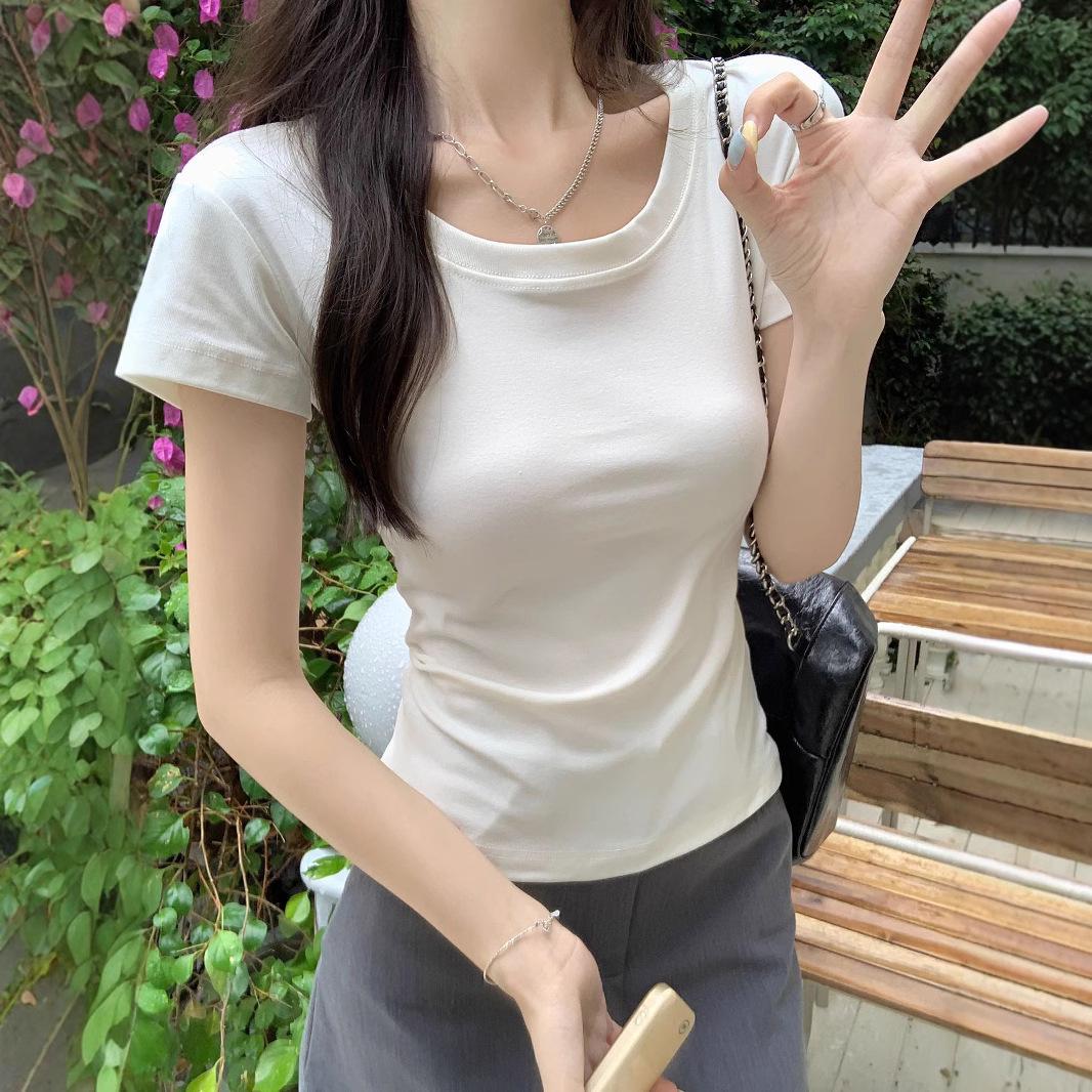 Summer 2025 Women s Short-Sleeved Round Neck Versatile T-Shirt – Stylish Base Top for a Spicy Look L
Summer 2025 Women s Short-Sleeved Round Neck Versatile T-Shirt – Stylish Base Top for a Spicy Look L