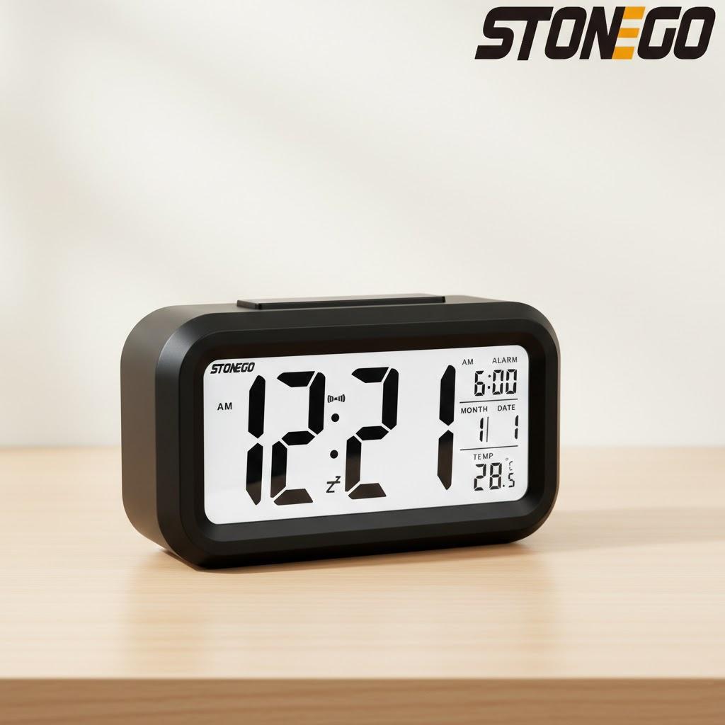 Multifunction LED Digital Alarm Clock Desktop Snooze Time Calendar Home Decor Electronic Clock чорний
Multifunction LED Digital Alarm Clock Desktop Snooze Time Calendar Home Decor Electronic Clock чорний
