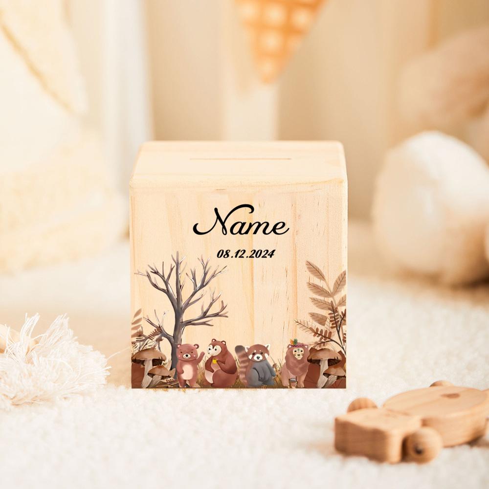 Personalized Money Box Wooden Coin Bank Kchildren Money Box with Name Customized Piggy Bank Baptism Gift Gift for Kids
Personalized Money Box Wooden Coin Bank Kchildren Money Box with Name Customized Piggy Bank Baptism Gift Gift for Kids