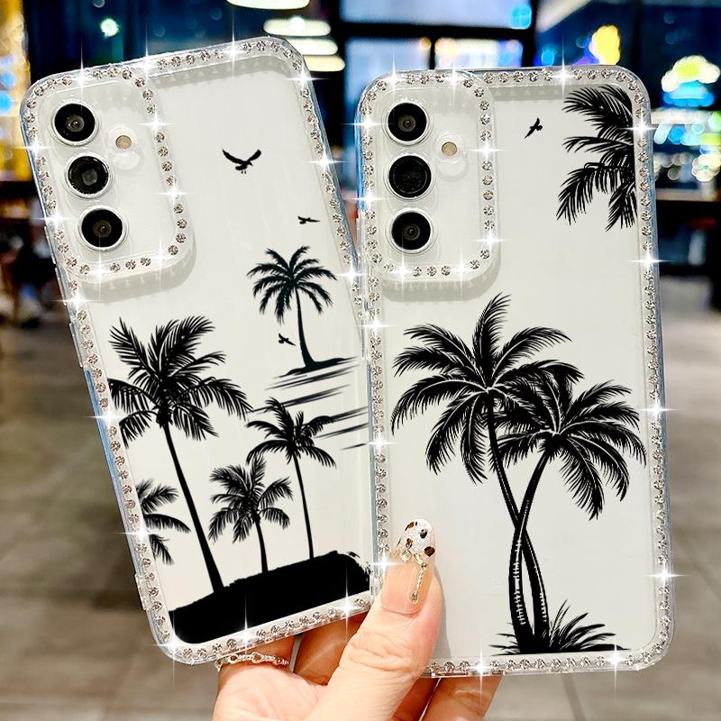 Coconut Tree Pattern Diamond Frame Clear Case For Samsung S25 Ultra S24 FE S23 A16 A56 A36 A15 A55 Glitter Shockproof Soft Silicone Phone Cover Samsung A52 / A52s
Coconut Tree Pattern Diamond Frame Clear Case For Samsung S25 Ultra S24 FE S23 A16 A56 A36 A15 A55 Glitter Shockproof Soft Silicone Phone Cover Samsung A52 / A52s