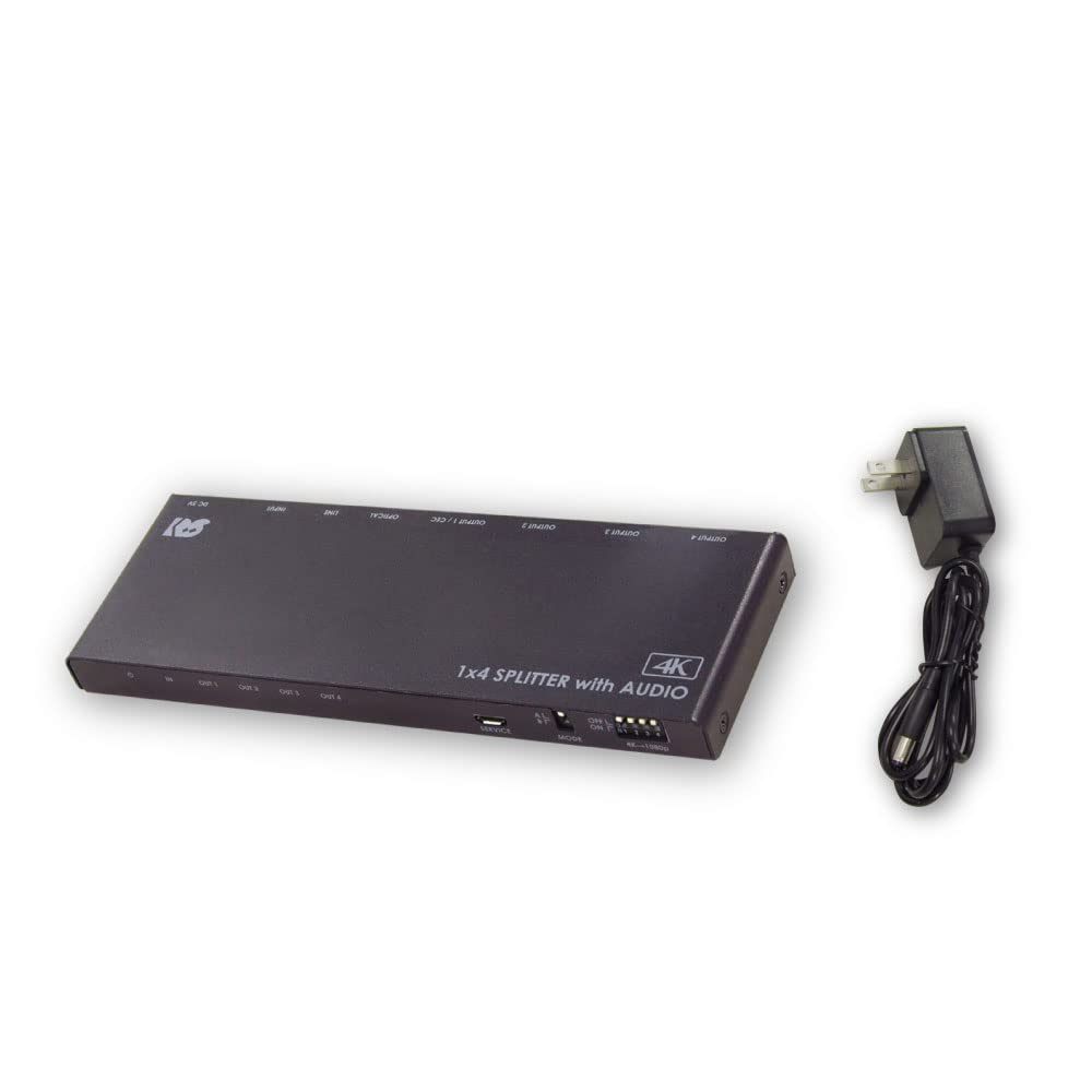 RATOC Systems compatible HDMI distributor with external audio output 4K60Hz/downscale RS-HDSP4PA-4KA чорний
RATOC Systems compatible HDMI distributor with external audio output 4K60Hz/downscale RS-HDSP4PA-4KA чорний