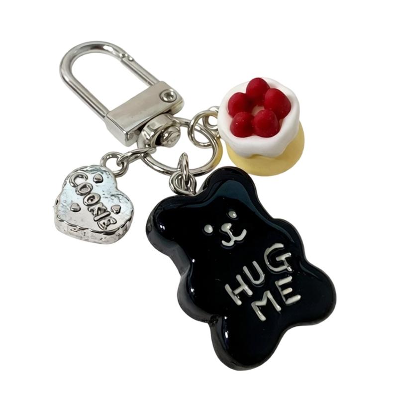 Vintage Colorful Bear Keychain With Cake Pendant Stylish Accessories Perfect For Keys Bags And Earphones чорний
Vintage Colorful Bear Keychain With Cake Pendant Stylish Accessories Perfect For Keys Bags And Earphones чорний