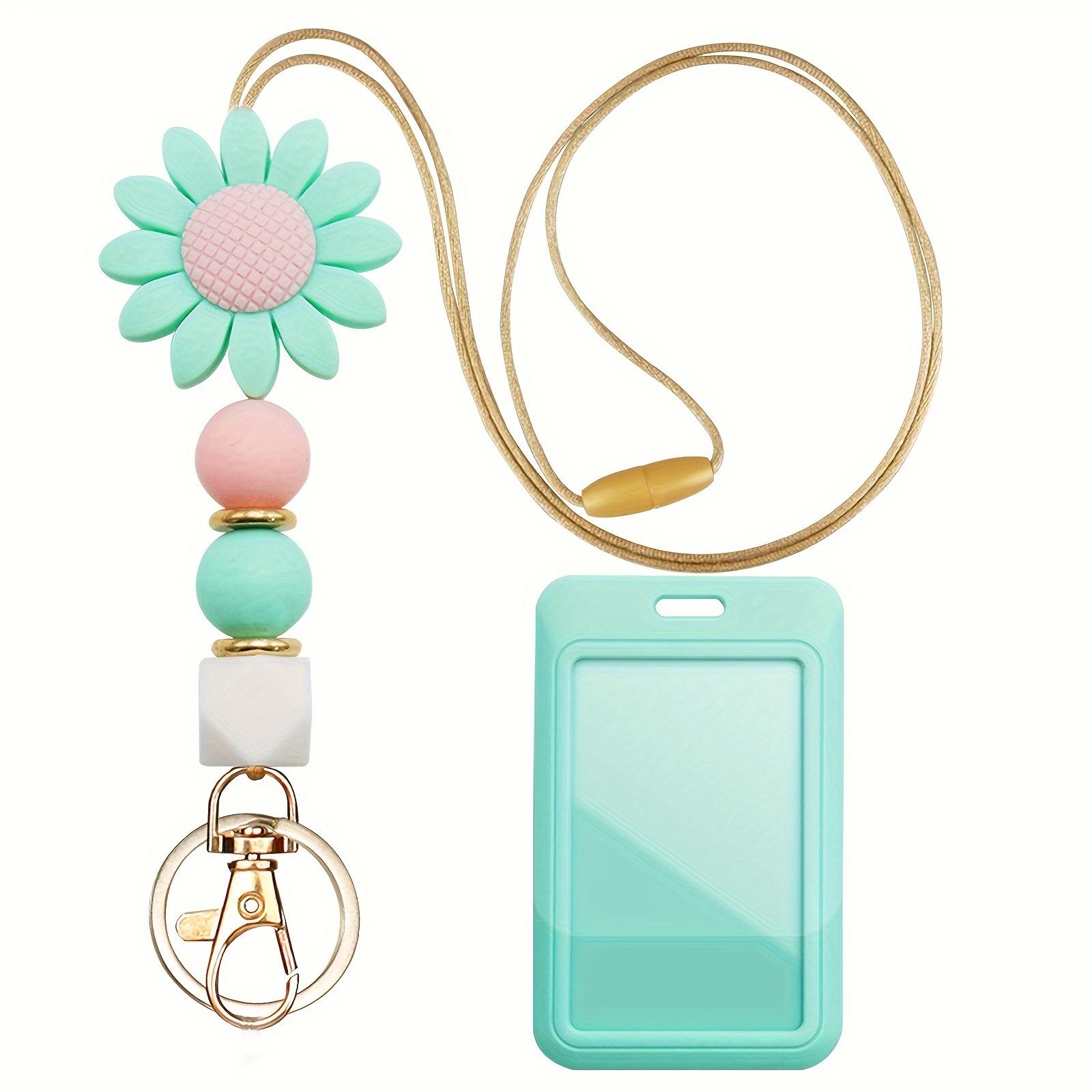 Cute Daisy Breakaway Neck Teacher Lanyard for ID Badge Holder Keys Keychain Name Card Holder Silicone Beads Neck Strap Key Ring
Cute Daisy Breakaway Neck Teacher Lanyard for ID Badge Holder Keys Keychain Name Card Holder Silicone Beads Neck Strap Key Ring