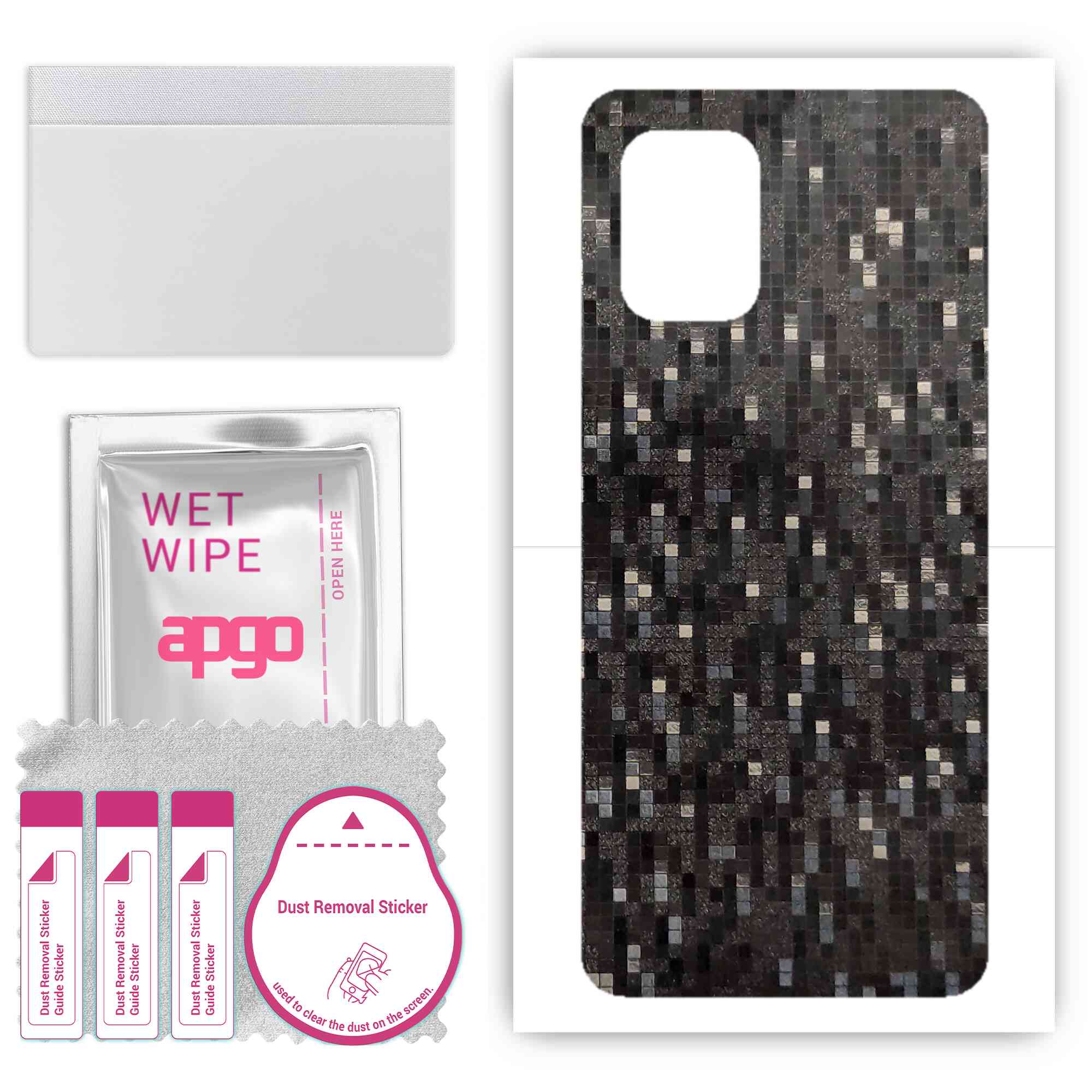 Apgo Protective Skin Sticker для задньої панелі, сумісної з Xiaomi Mi 10 Lite 5G, Wrap Film, Foil, Vinyl - Pattern Carbon Black Pixel
Apgo Protective Skin Sticker для задньої панелі, сумісної з Xiaomi Mi 10 Lite 5G, Wrap Film, Foil, Vinyl - Pattern Carbon Black Pixel