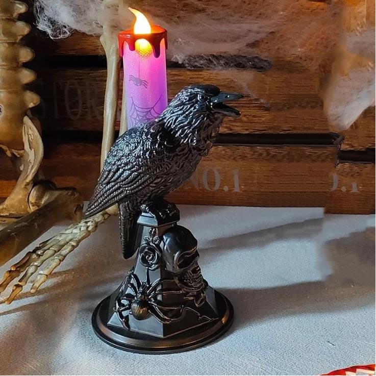 1 шт. Хэллоуин Черный ворон Светящаяся статуэтка Подсвечник Лампа для свечи Домашнее украшение Настольная лампа Фестиваль ужасов Вечеринка Украшение
1 шт. Хэллоуин Черный ворон Светящаяся статуэтка Подсвечник Лампа для свечи Домашнее украшение Настольная лампа Фестиваль ужасов Вечеринка Украшение