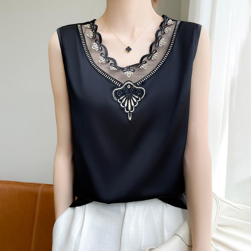 V-neck Suspender Women s Summer New Splicing Sleeveless Vest Sexy Versatile Premium Top S
V-neck Suspender Women s Summer New Splicing Sleeveless Vest Sexy Versatile Premium Top S