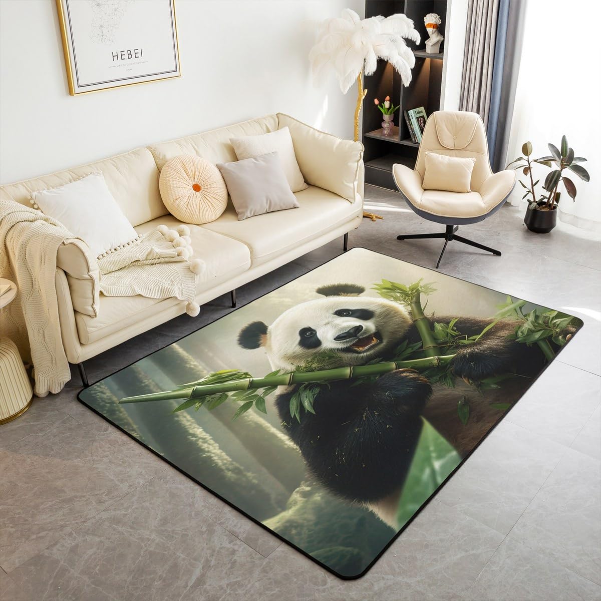 Милый коврик с пандой для спальни, игровой комнаты, дивана, ковер с натуральными бамбуковыми листьями, мультяшное дикое животное джунглей, комнатный напольный коврик, придверный коврик 40x60cm
Милый коврик с пандой для спальни, игровой комнаты, дивана, ковер с натуральными бамбуковыми листьями, мультяшное дикое животное джунглей, комнатный напольный коврик, придверный коврик 40x60cm