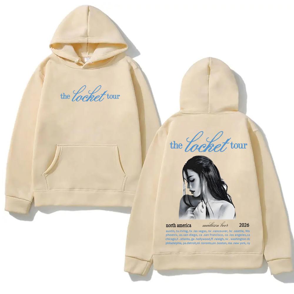 Madison Beer Locket Tour Hoodie North American Tour 2026 Dates ONLY Madison Beer Concert Merch Hoody Autumn/Winter Comfortable Clothing XS хакі
Madison Beer Locket Tour Hoodie North American Tour 2026 Dates ONLY Madison Beer Concert Merch Hoody Autumn/Winter Comfortable Clothing XS хакі