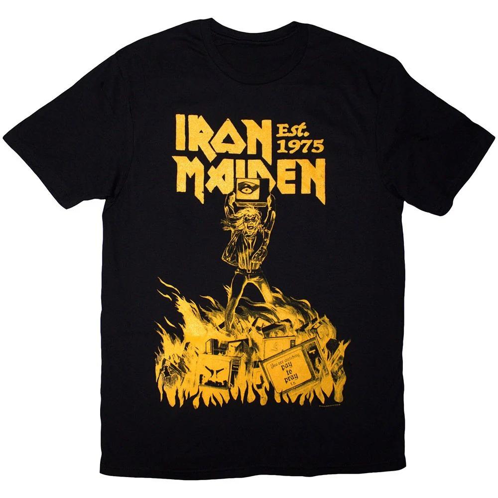 Iron Maiden Est. 1975 Holy Smoke Jumbo Yellow T-shirt Size S-4XL High-end Luxury Is for Both Men and Women Top Y2k S
Iron Maiden Est. 1975 Holy Smoke Jumbo Yellow T-shirt Size S-4XL High-end Luxury Is for Both Men and Women Top Y2k S