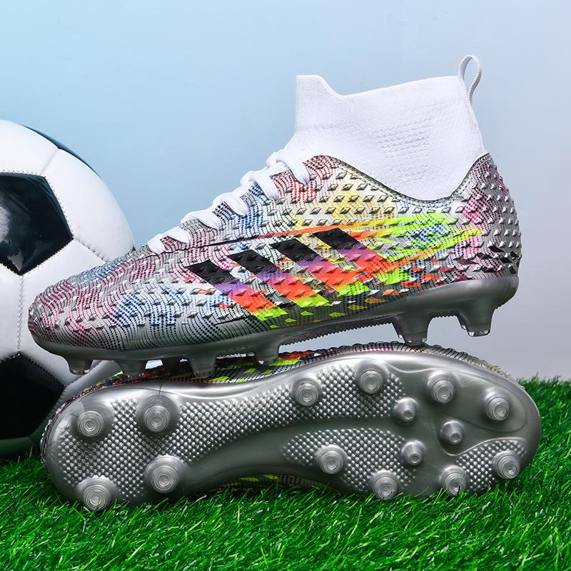 Brand Silver Men s Soccer Shoes Big Size 34-46 Breathable Slip-on Man Football Boots Outdoor Training FG Soccer Sneakers for Men 34
Brand Silver Men s Soccer Shoes Big Size 34-46 Breathable Slip-on Man Football Boots Outdoor Training FG Soccer Sneakers for Men 34