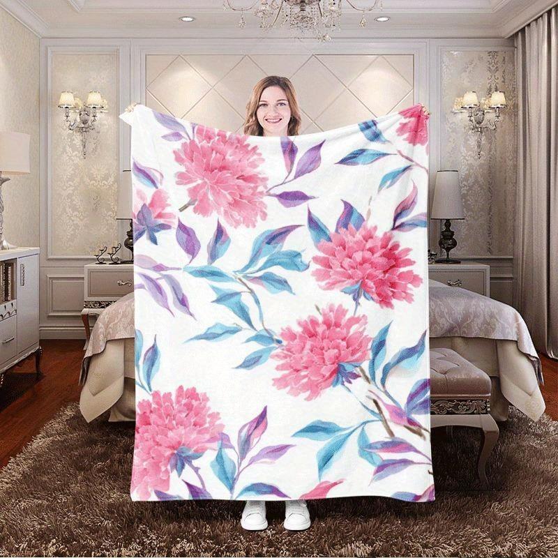 1pc Floral pattern blanket polyester fabric machine washable suitable for bedroom and living room décor 75x100cm
1pc Floral pattern blanket polyester fabric machine washable suitable for bedroom and living room décor 75x100cm