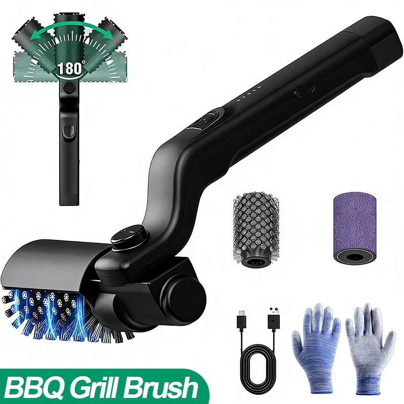 Electric Grill Brush Cleaning BBQ Cleaner Brush Cordless Rechargeable Rotary Adjustable Outdoor Heavy oil Stains Clean Tool
Electric Grill Brush Cleaning BBQ Cleaner Brush Cordless Rechargeable Rotary Adjustable Outdoor Heavy oil Stains Clean Tool
