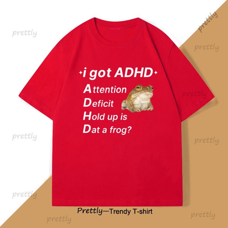 ADHD Frog TShirt Funny Autism T Shirt Cotton Short Sleeve Funny TShirts Round Neck Tees Soft Printed Tops Streetwear Clothes S
ADHD Frog TShirt Funny Autism T Shirt Cotton Short Sleeve Funny TShirts Round Neck Tees Soft Printed Tops Streetwear Clothes S